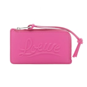 LOEWE Women's Leather Business Card Case, Pink, C565Z40X02