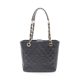 CHANEL Matelasse PST Tote Bag in Caviar (Grained Calfskin) for Women, Black