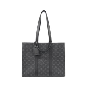 Louis Vuitton Monogram Eclipse Sac Plat 24H Handbag M47059