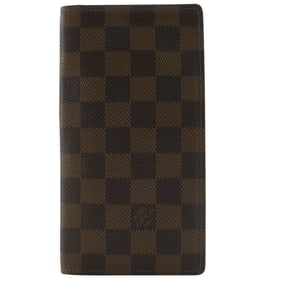 Louis Vuitton Porto Barrut Cult Credit Wallet N61823 Damier Canvas 2002 Brown MI0032 Open Men's