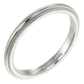 Tiffany & Co. Together Ring, Milgrain, Size 10, 2mm Band, Pt950 Platinum, Approx. 3.2g
