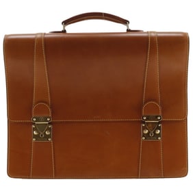 Louis Vuitton Selbit Business Bag, Vintage Nomad Camel, MI8905, A4 Size, Flap, Men's