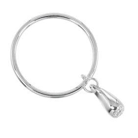 Tiffany & Co. Teardrop Ring, Size 9, Sterling Silver, Approx. 1.25g, Women's