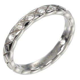 Chanel Coco Crush Ring, size 7, Pt950 Platinum with 5 Diamonds, approximately 3.86g