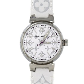 Louis Vuitton Tambour QA116Z Stainless Steel Quartz Watch