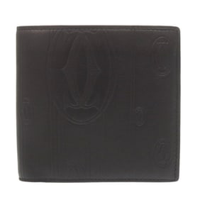 Cartier Leather Black Bifold Wallet 0606 CARTIER