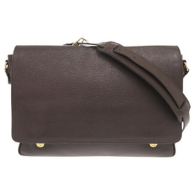 Tom Ford Brown Messenger Shoulder Bag, Brown, 0971, Men's