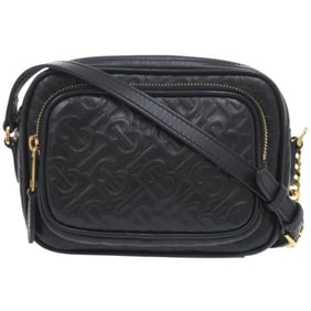 Burberry Camera Bag TB Monogram 8015241 Leather Black Shoulder 0552 BURBERRY