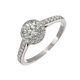 Tiffany & Co. Soleste Diamond Ring, 0.52ct, G/VVS2/3EX, Size 10, Platinum