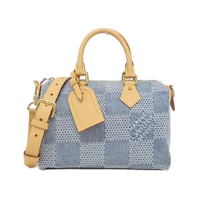 Louis Vuitton Damier Denim 3D Speedy Bandouliere 25cm N40700 Handbag