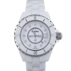 Chanel J12 33mm Ceramic 12P H1628 Quartz Watch