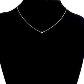 CARTIER Must Line motif necklace pendant in 18K yellow gold with diamonds, j2311