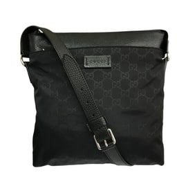 GUCCI Shoulder Bag for Men and Women, GG Pattern, Black, 510342 T1