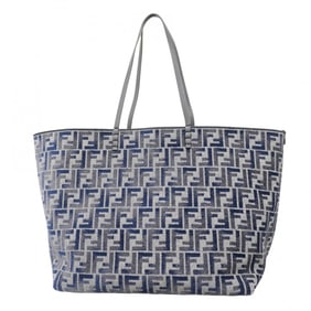 Fendi tote bag in jacquard velvet, navy, for women