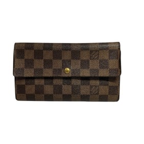 Louis Vuitton Damier Pochette Porte Monnaie Credit N61724 Long Wallet, Bifold Unisex