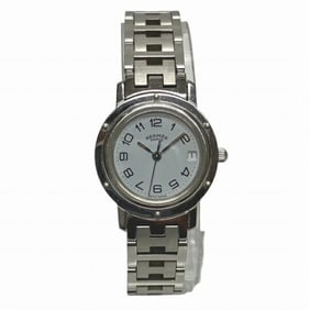Hermes Clipper CL4.210 Quartz Watch with White Dial for Women