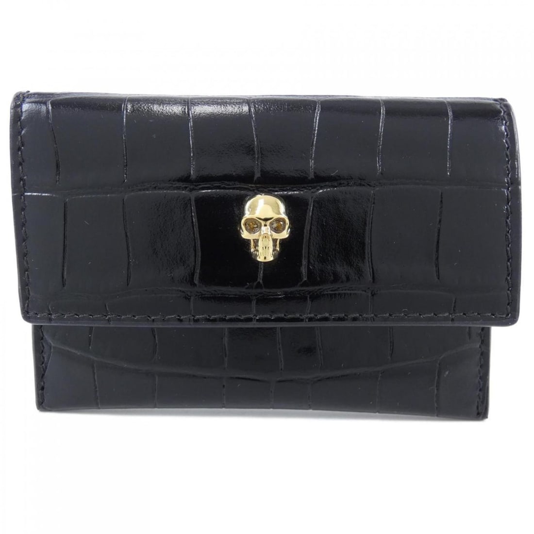 ALEXANDER McQUEEN card case: --- Catalog ---Category: DesignType: Card caseColor: BlackGender: WomenCategory: GeneralBrand: Alexander McQueenCategory: Physical PropertiesSize (HxWxD): 7.5cm x 11.5cm / 2.95'' x 4.52''--- Item List