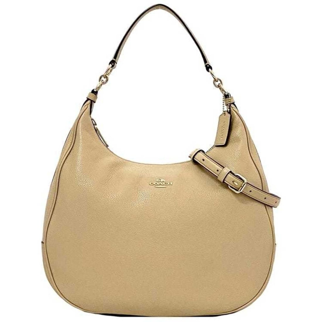 Coach 2-way Hobo Bag ec-22407 Beige F38259 Leather COCH Shoulder Crossbody for Women: --- Catalog ---Category: SizeSize (HxWxD): 25cm x 30cm x 11cm / 9.84'' x 11.81'' x 4.33''Category: DesignType: Shoulder bagColor: BeigeGender: WomenMaterial: Leather Category: GeneralBrand: Coach--- I
