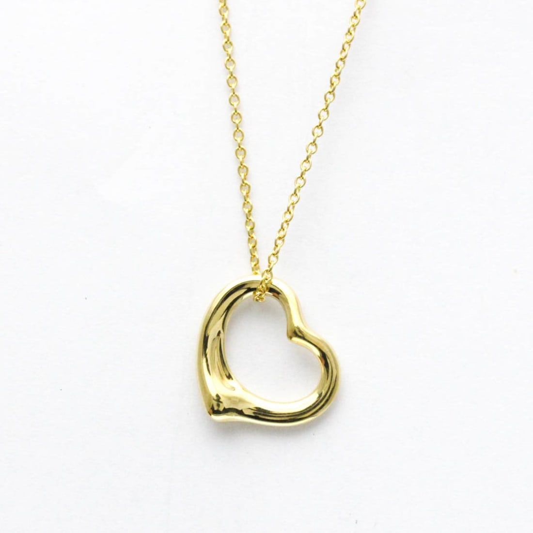 Tiffany Open Heart Yellow Gold (18K) No Stone Men,Women Fashion Pendant Necklace (Gold) (1 of 20)