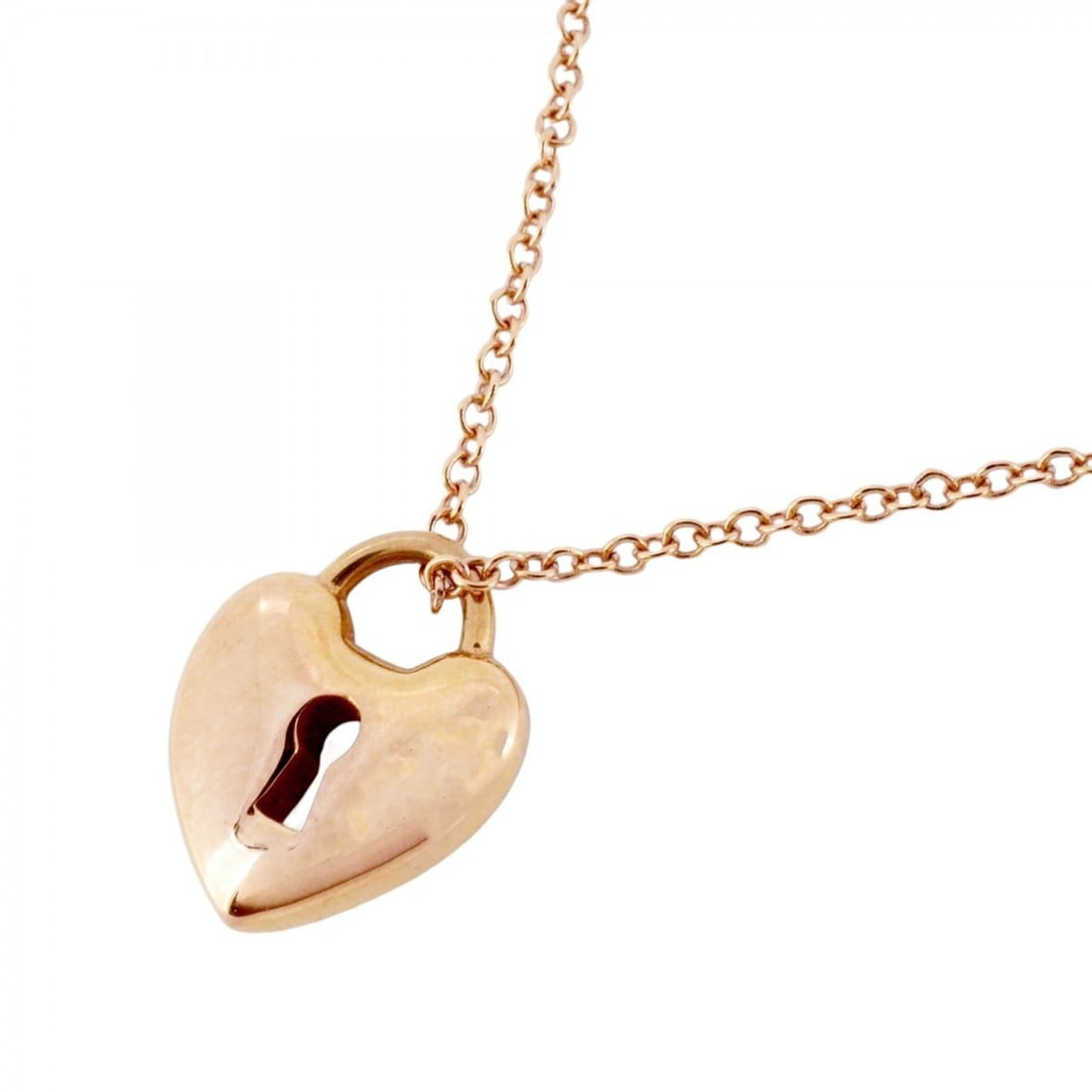 Tiffany Heart Lock Necklace in 18K Pink Gold for Women, P1737535 (1 of 20)