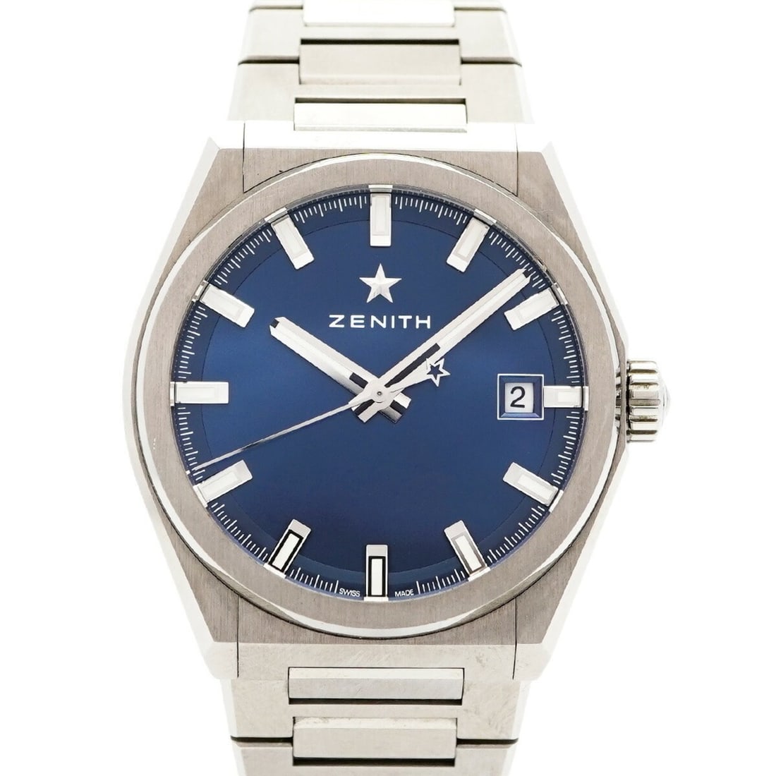 Zenith Defy 95.9000.670 51.M9000 Navy Dial Men's Watch: --- Catalog ---Category: SizeWrist Size: 17cm / 6.69''Case Diameter: 40.5mm / 1.59''Category: DesignType: WristwatchGender: MenColor (Dial): NavyMaterial (Band): TitaniumCategory: GeneralMPN: 95.9000.