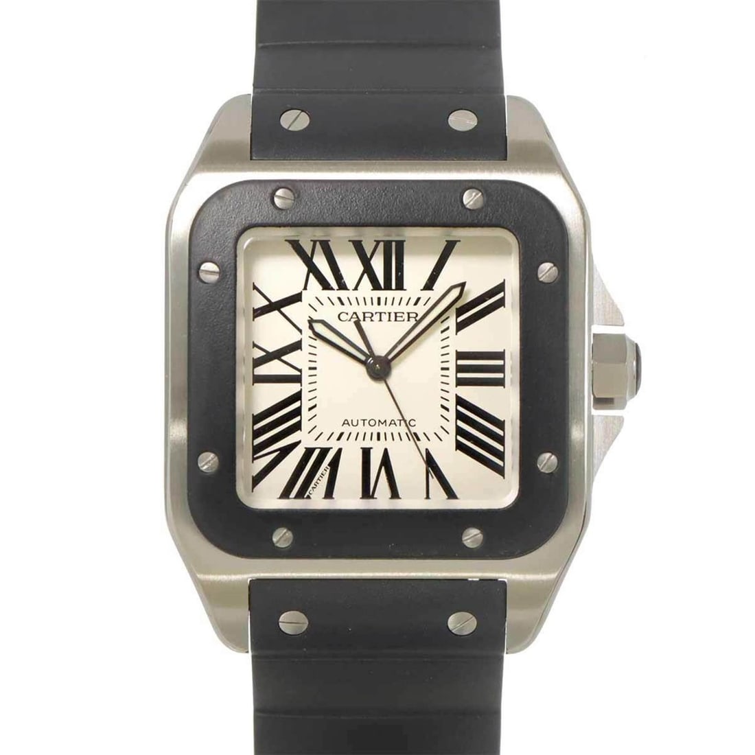 Cartier Santos 100 LM W20121U2 Men's Silver Automatic Watch (1 of 13)
