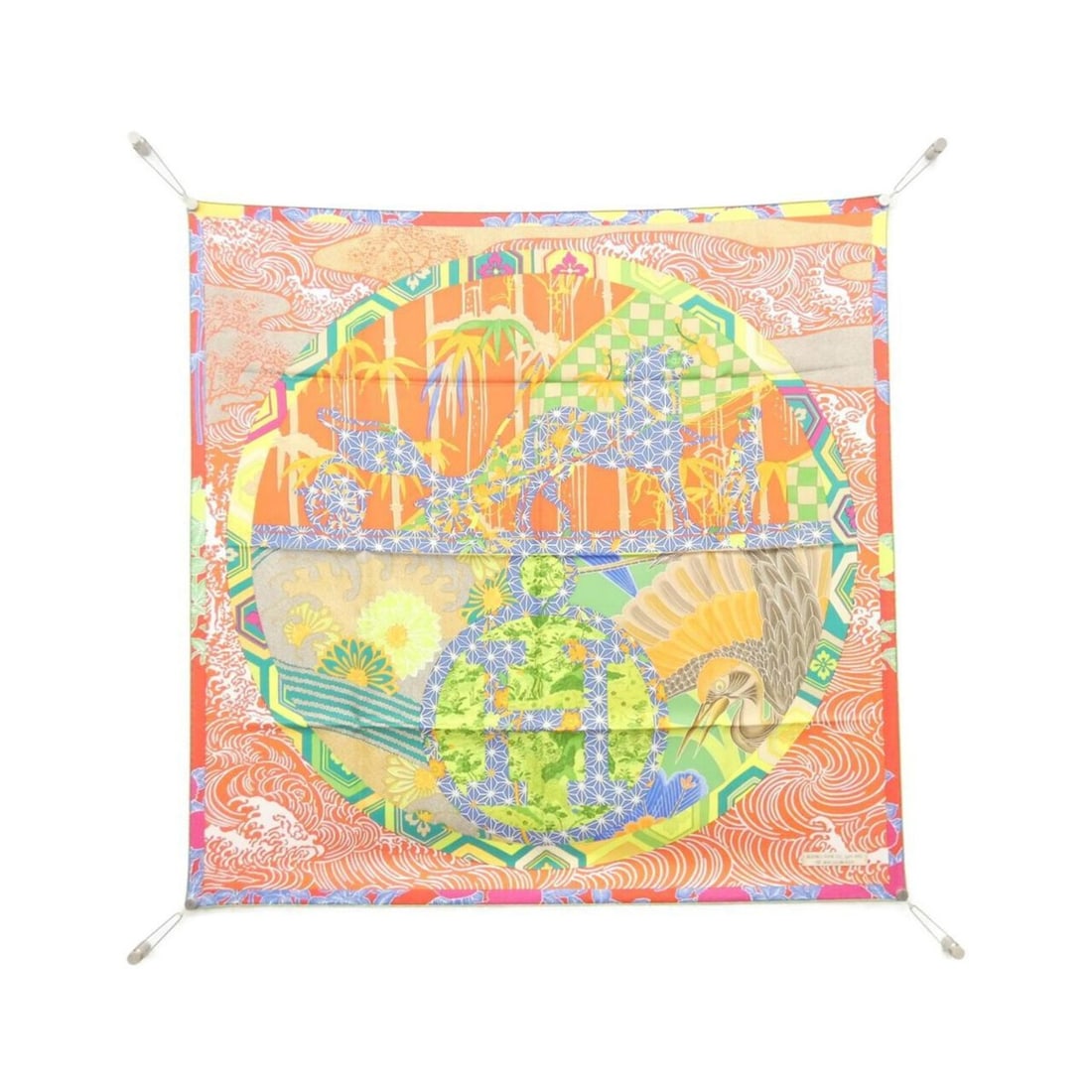 Hermes Hermès EX-LIBRIS EN KIMONOS Carré 002630S Scarf (1 of 12)