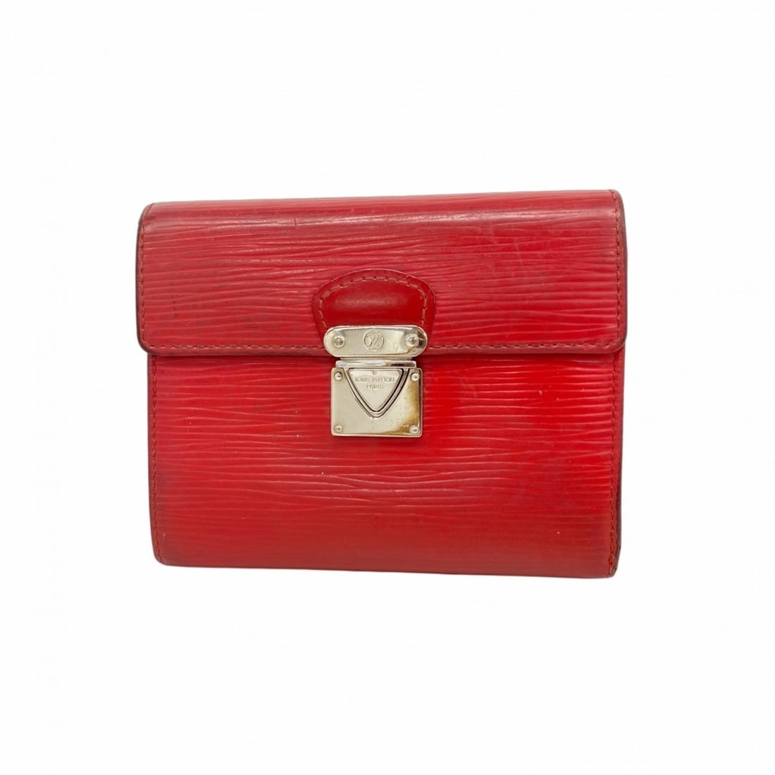 Louis Vuitton Epi Portefeuille Koala Tri-fold Wallet M5801E Rouge Women's (1 of 18)