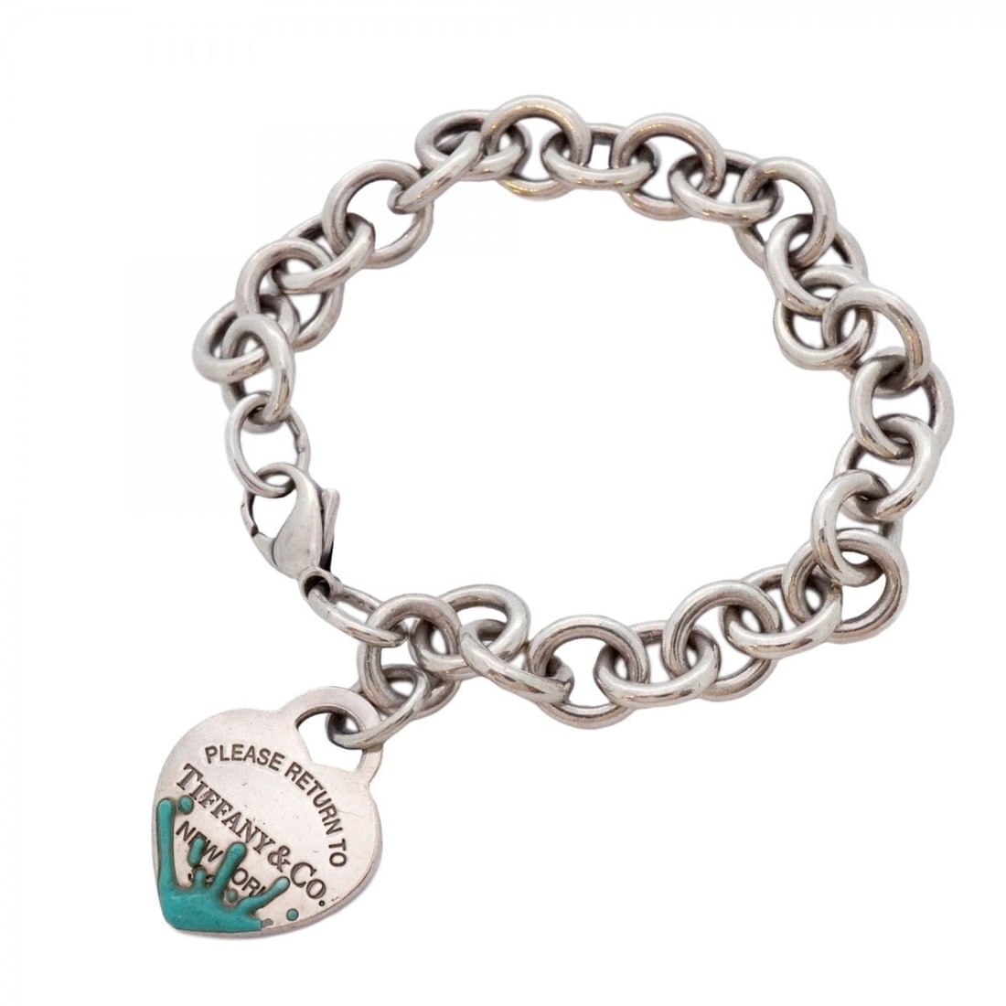Tiffany Bracelet Return to Heart Tag Color Splash Silver 925 Blue Women's: --- Catalog ---Category: SizeLength: 18cm / 7.08''Category: DesignType: Charm braceletColor: BlueGender: WomenMaterial: Silver 925Category: GeneralBrand: Tiffany--- Item List ---Section: ConditionRank