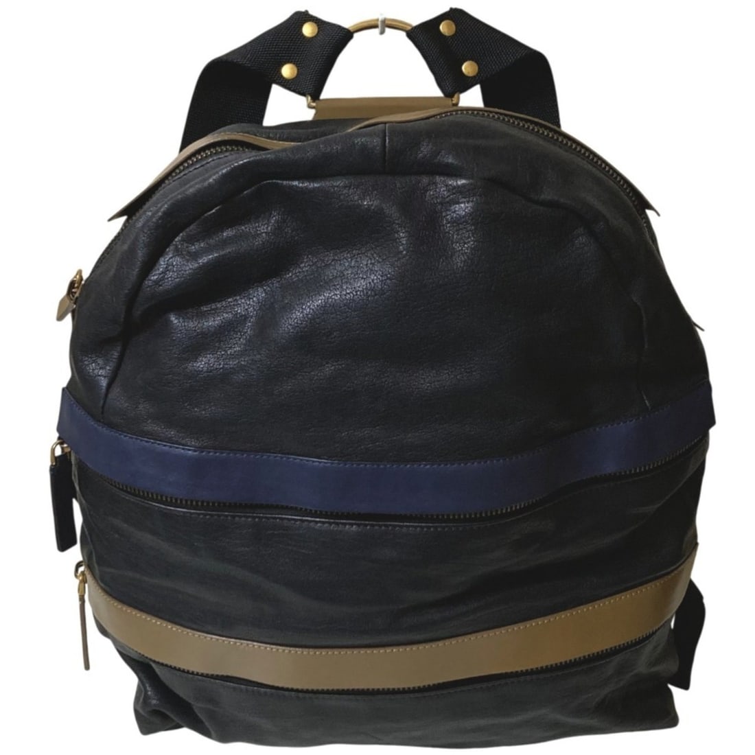 MARNI Marni Leather Backpack Black Men's: --- Catalog ---Category: SizeSize (HxWxD): 42cm x 37cm x 15cm / 16.53'' x 14.56'' x 5.9''Category: DesignType: BackpackColor: BlackGender: MenCategory: GeneralBrand: Marni--- Item List ---Section: Con