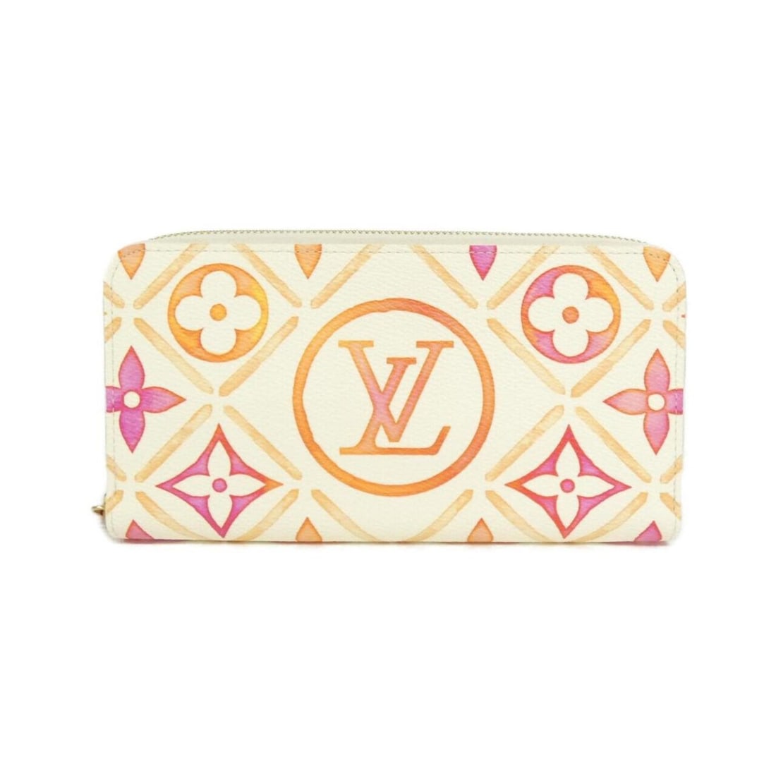 Louis Vuitton Monogram Tile (LV By the Pool) Zippy Wallet M11455: --- Catalog ---Category: SizeSize (HxWxD): 10cm x 19cm x 2.5cm / 3.93'' x 7.48'' x 0.98''Category: DesignType: Long wallet (bi-fold)Color: CorailGender: WomenMaterial: Coated canvas Category: GeneralM