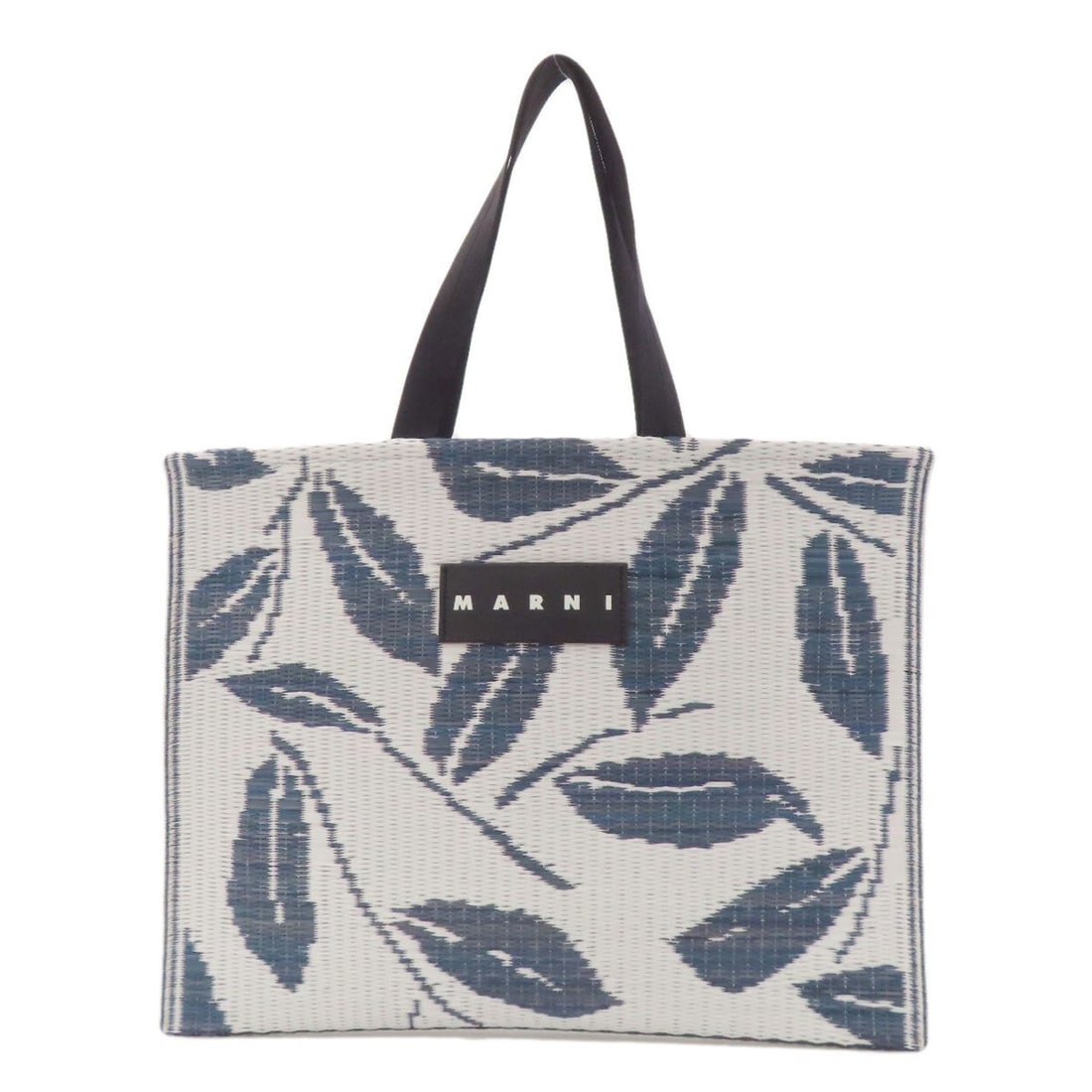 MARNI Folding Tote Bag, Plant Pattern, Polypropylene, Women's: --- Catalog ---Category: SizeSize (HxWxD): 34.5cm x 45cm x 5.00mm / 13.58'' x 17.71'' x 0.19''Category: DesignType: Tote bagColor: Blue, WhiteGender: WomenMaterial: Polypropylene Category: GeneralBran