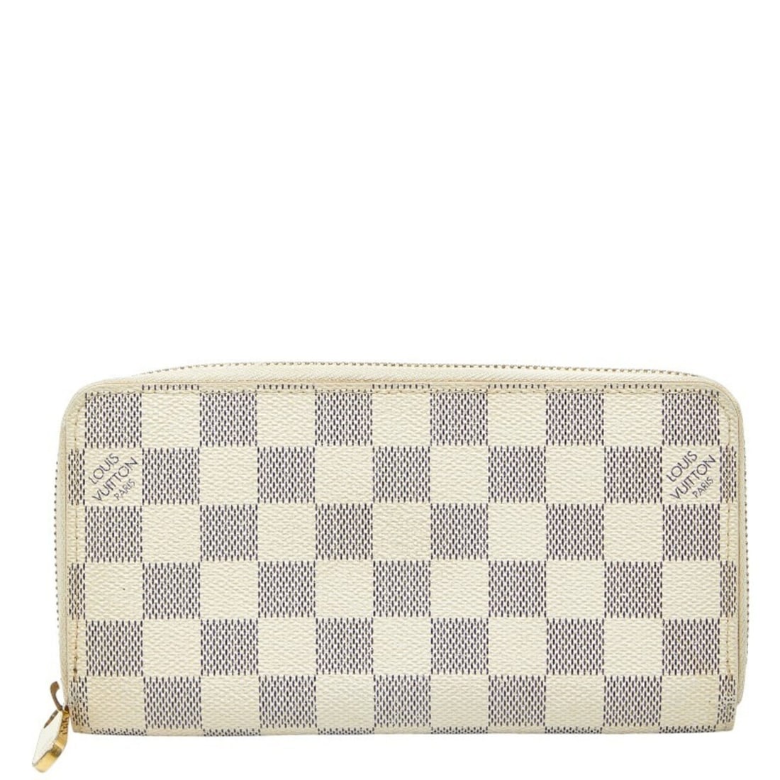 Louis Vuitton Damier Azur Zippy Wallet, Round Zipper Long Wallet N60019, White Leather, Women's,: --- Catalog ---Category: SizeSize (HxWxD): 10.5cm x 19cm x 2cm / 4.13'' x 7.48'' x 0.78''Category: DesignType: Long wallet (bi-fold)Color: WhiteGender: WomenMaterial: PVC , Leather Category: GeneralMP