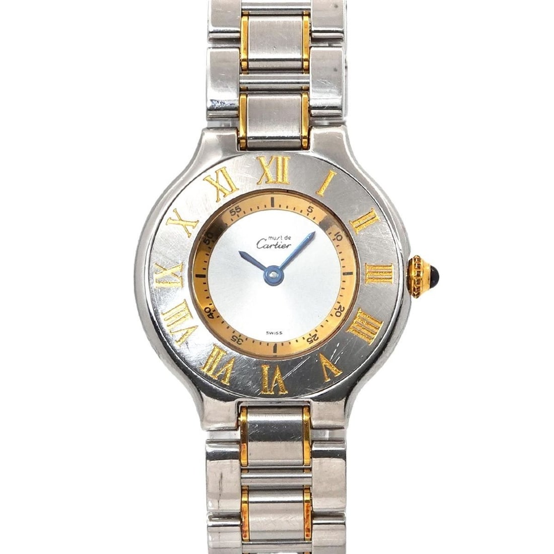 Cartier Must 21 Vantianne Two-tone Watch W10073R6 Women's Silver Quartz (1 of 16)
