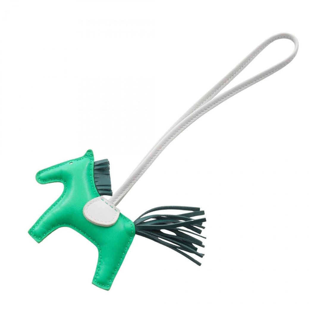 Hermes Hermès Rodeo PM Mint Malachite Blue Brume Charm Accessory by Anjo Miro, Women's, Green and: --- Catalog ---Category: DesignType: Handbag charmColor: Blue, Green, Mint greenGender: Women,MenMaterial: Agneau MiloCategory: GeneralBrand: Hermes--- Item List ---Section: ConditionRanking: Rank A U