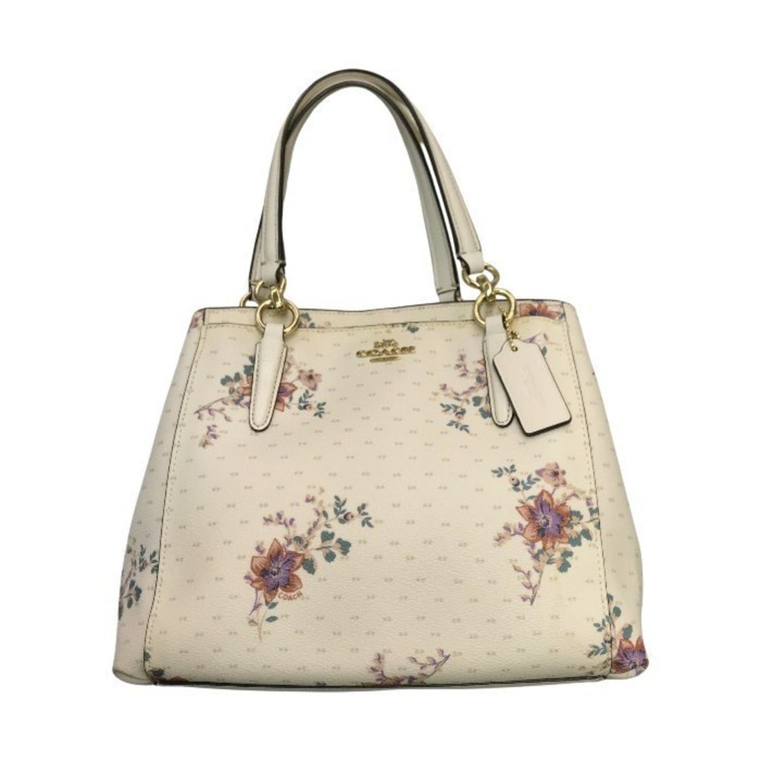 COACH Women's 2-Way Flower Ivory Handbag F31419 T1: --- Catalog ---Category: SizeSize (HxWxD): 21cm x 27cm x 9cm / 8.26'' x 10.62'' x 3.54''Category: DesignType: HandbagColor: IvoryGender: WomenCategory: GeneralMPN: F31419Brand: CoachCountry of Origin: