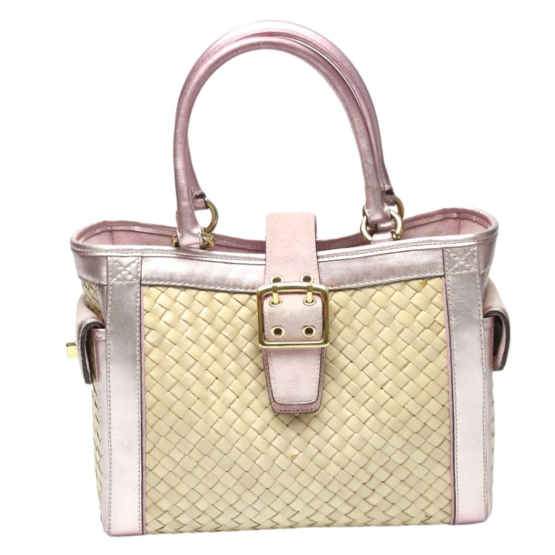 Coach handbag tote bag straw leather 4419 pink x beige: --- Catalog ---Category: SizeSize (HxWxD): 21cm x 27cm x 10cm / 8.26'' x 10.62'' x 3.93''Category: DesignType: Handbag, Tote bagColor: Beige, PinkGender: WomenMaterial: Straw Category: GeneralMPN: 441