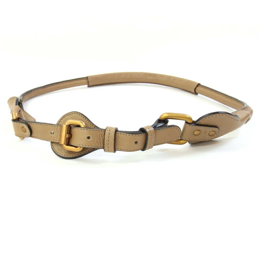 Chloé Chloe Belt 6ECE06 6E422 Light Brown Leather Beige Women's: --- Catalog ---Category: SizeWidth: 1.4cm / 0.55''Length: 82cm - 92cm / 32.28'' - 36.22''Category: DesignType: Standard beltColor: Bronze, Light brown, OchreGender: WomenMaterial (Strap): Leather Cate