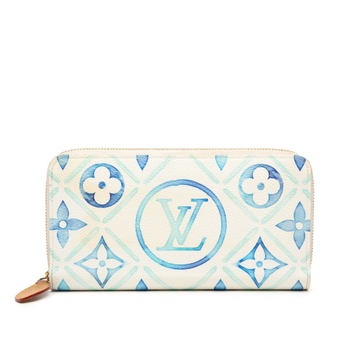 Louis Vuitton Monogram Tile Zippy Wallet by the Pool Long M83624 Lagoon Blue White Women's LOUIS: --- Catalog ---Category: SizeSize (HxWxD): 10.5cm x 196.5cm x 2.5cm / 4.13'' x 77.36'' x 0.98''Category: DesignType: Long wallet (bi-fold)Color: Blue, WhiteGender: WomenMaterial: PVC Category: General