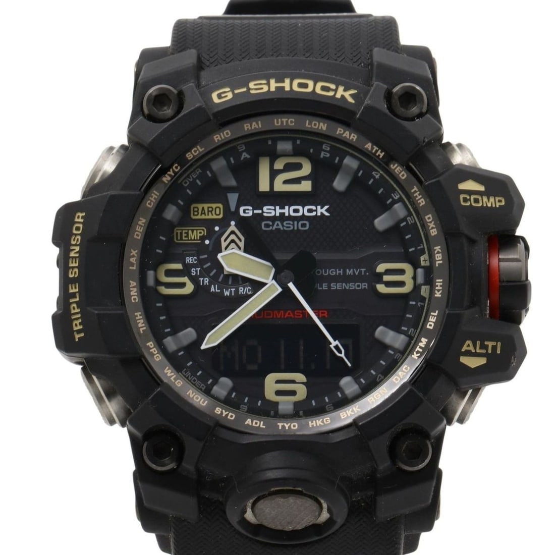 CASIO GSHOCK MASTER OF G LAND MUDMASTER GWG10001AJF Men's Watch, Black Resin/Stainless Steel: --- Catalog ---Category: SizeWrist Size: 21cm / 8.26''Case Diameter: 56.1mm / 2.21''Category: DesignType: WristwatchGender: MenColor (Dial): BlackMaterial (Band): Stainless steelMaterial (Case): Stain