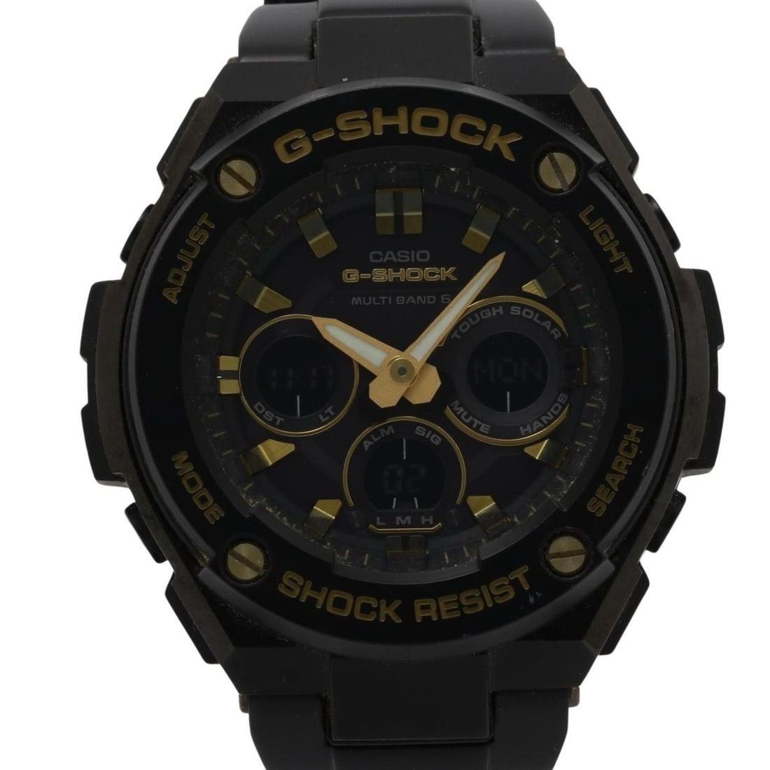 CASIO GSHOCK GSTEEL GSTW300BD1AJF Men's Watch, Black, Stainless Steel: --- Catalog ---Category: SizeWrist Size: 16.5cm / 6.49''Case Diameter: 45mm / 1.77''Category: DesignType: WristwatchGender: MenColor (Dial): BlackMaterial (Band): Stainless steelMaterial (Case): Stain