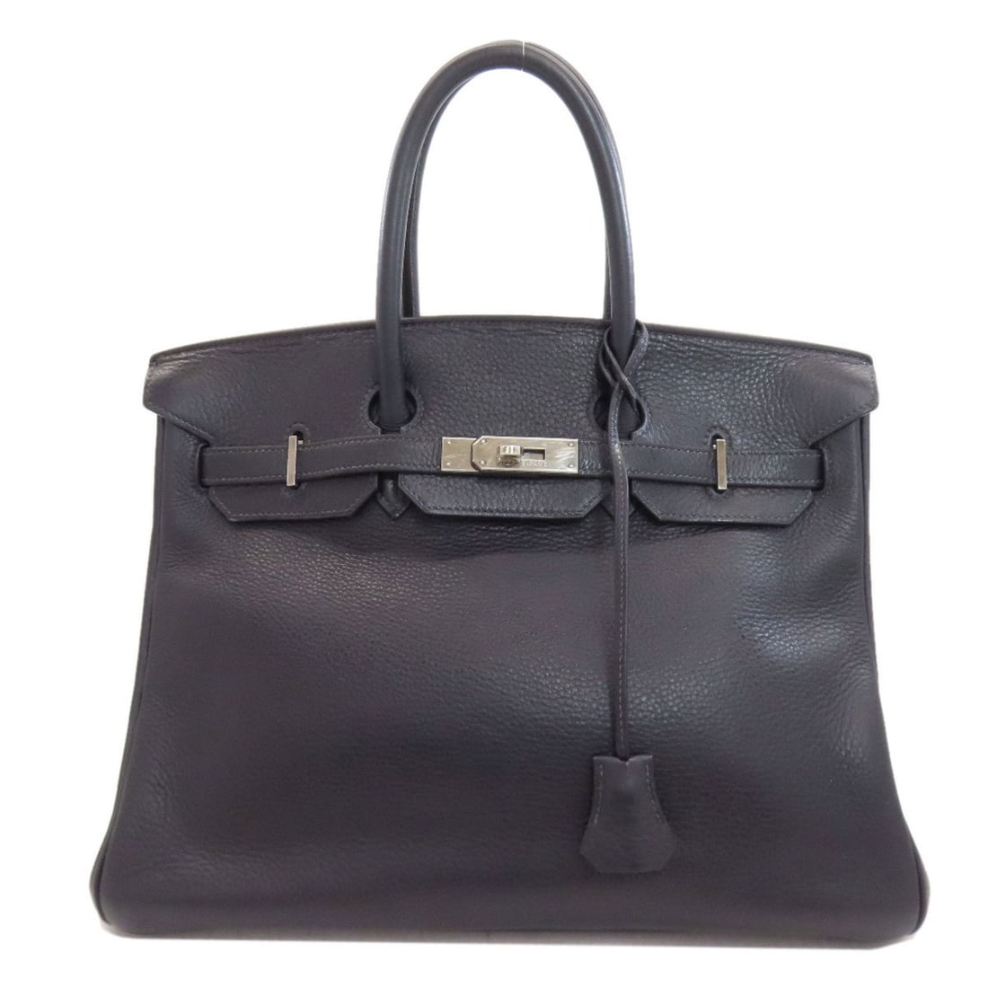 Hermes Birkin 35 handbag with silver hardware, Taurillon, for women. (1 of 20)