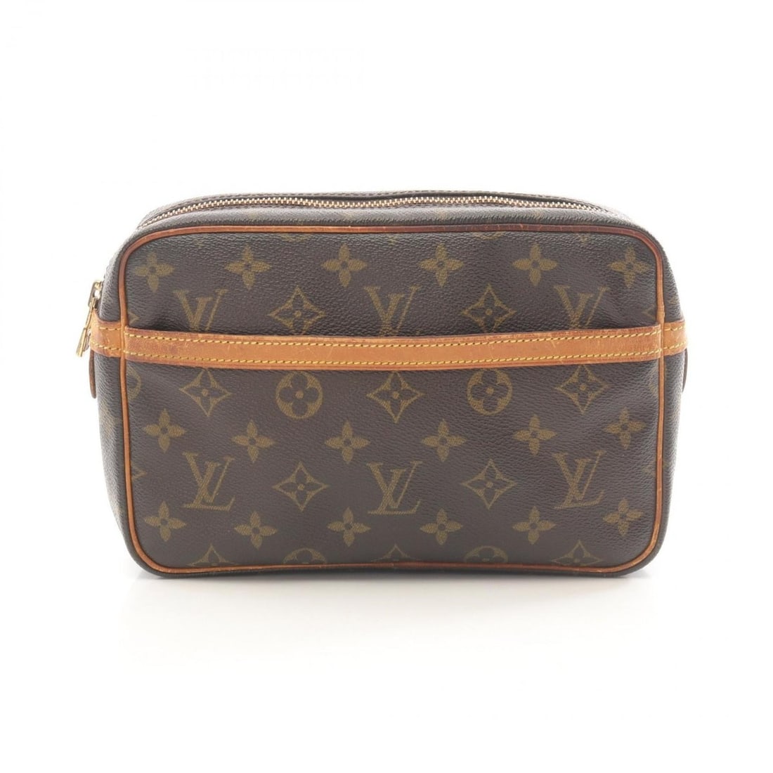 Louis Vuitton Compiègne 23 Second Bag/Clutch Bag, Coated Canvas and Leather, Monogram,: --- Catalog ---Category: SizeSize (HxWxD): 15cm x 23cm x 6cm / 5.9'' x 9.05'' x 2.36''Category: DesignType: Clutch bagColor: Brown, MonogramGender: Men,WomenMaterial: Coated canvas Category: GeneralMP