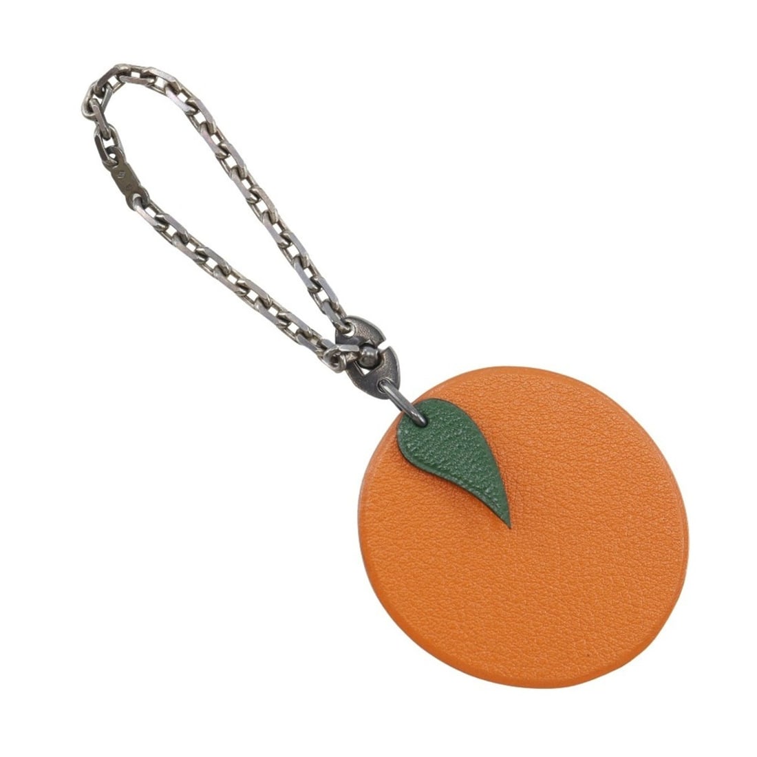 Hermes HERMES Orange Charm Bag Leather Unisex: --- Catalog ---Category: SizeWeight: 13g / 0.45oz.Size (HxWxD): 125.00mm x 45.00mm / 4.92'' x 1.77''Category: DesignType: Handbag charmColor: OrangeGender: Unisex,Women,MenMaterial: LeatherCategory: G