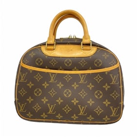 Louis Vuitton Monogram Trouville Handbag M42228 Brown Women's