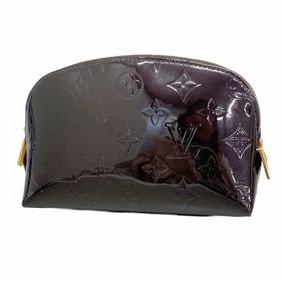 Louis Vuitton Vernis Pochette Tick M91495 Amaranth Women's Bag/Pouch