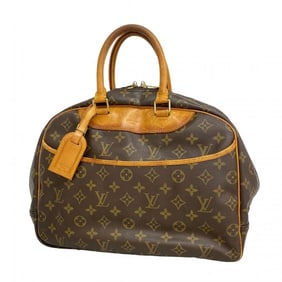 Louis Vuitton Monogram Deauville Handbag M47270 Brown Women's