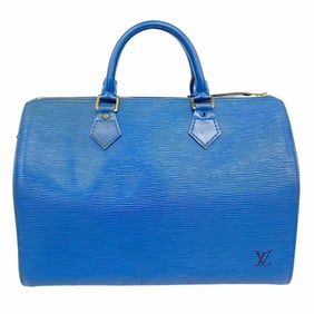 Louis Vuitton Epi Speedy 30 Handbag M43005 Toledo Blue for Women