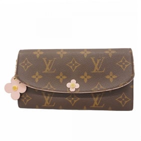 Louis Vuitton Monogram Portefeuille Emily Long Wallet M64202 Rose Ballerine Women's