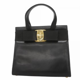 Salvatore Ferragamo Vara Leather Handbag in Black for Women